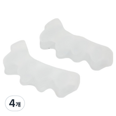 Luneon 簡約雙足通用透明腳趾環, 4個