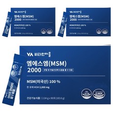 Vitamin Village MSM粉隨身包 2000mg, 90條, 3盒