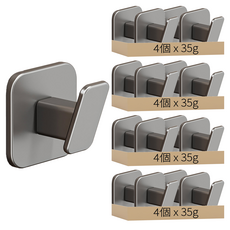 掛壁掛勾架 4.8 x 4.8cm 35g, 單勾, 16個