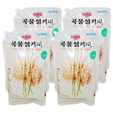 Trio 穀物蔬果碗盤洗潔精補充包 糙米, 1.2L, 4包