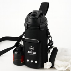 ARTEX CORP 多合一磁吸水瓶健身收納包, 1個, 黑色