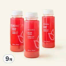 올가니카 파인비트 과채주스, 190ml, 9개