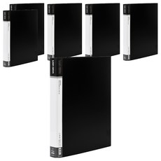 Lan CHYn 連勤牌文具 D型夾 3孔, 黑色, 6入