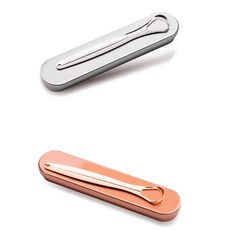 Happy J高級不鏽鋼舌苔去除器盒裝舌苔清潔器 2件組, 1套