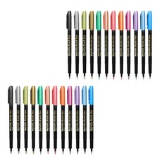 DADA 金屬珠光麥克筆刷具組, 2套, 12色