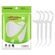 可重複填充的便攜式牙線棒, 1個, 100件