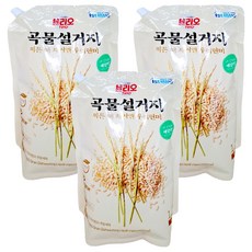 Trio 穀物蔬果碗盤洗潔精補充包 糙米, 1.2L, 3包