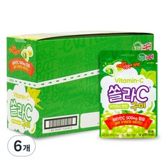 SOLAR-C 維他命C軟糖 青葡萄口味 8包入, 400g, 6盒