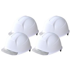 東明 建築工地 頭部保護 新盔型 透明窗 安全帽 白色 DMS-M-3001 AM-841, 4個