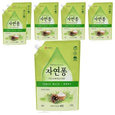 자연퐁 찌든때 걱정없는 솔잎 주방세제 파우치형, 1.15L, 6개