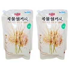 Trio 穀物蔬果碗盤洗潔精補充包 糙米, 1.2L, 2包