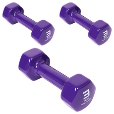 iWanna PVC彩色啞鈴, 3個, 3kg