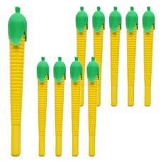 Pinkfoot 玉米造型原子筆 0.7mm, 黃色, 10支