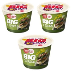 햇반컵반 BIG 소고기 미역 국밥, 311g, 3개