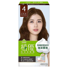 美吾髮植優 泡沫染髮劑組, 4自然栗, 1組