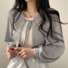 Elsso 女款香草蝴蝶結短版罩衫