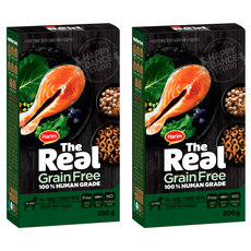 하림펫푸드 어덜트 강아지 더리얼 그레인프리 크런치 건식사료, 연어, 200g, 2개