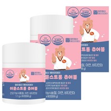 Janginjungsin 孩童維他命D鐵鋅咀嚼錠, 60顆, 2罐