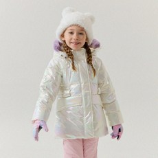 OWLEYBARN 女童全息圖滑雪夾克