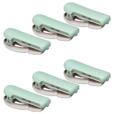 마스킹 테이프 커터기 10~15mm, 파스텔그린, 6개