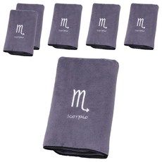 星座珊瑚絨浴巾 天蠍座 灰色 6條 柔軟吸水 親膚舒適