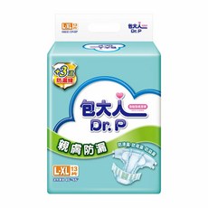 Dr.P 包大人 親膚防漏成人紙尿褲 13片 +3道防漏線, L-XL(腰圍40-55吋), 1包
