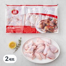 올품 인기3종 세트 닭다리 400g + 윗날개 400g + 아랫날개 400g (냉장), 2세트