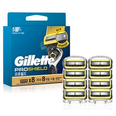 Gillette 吉列 ProShield鋒護系列刮鬍刀頭, 8入, 1組