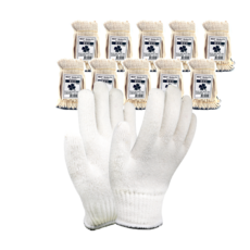 SJG Clover 棉手套 40g, 手腕(黑色), 100個