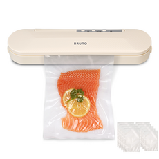 BRUNO 진공포장기 VSC-2101B + 비닐백 20 x 30 cm 5장 + 17 x 25 cm 5장, VSC-2101B(진공포장기)