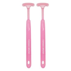 KAI 貝印 舌苔清潔刷 粉色, 2支, 12g