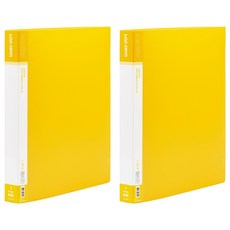 Lan CHYn 連勤牌文具 pp 三孔1/d型夾, 黃色, 2入