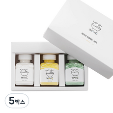 웨이브코리아 버블바스 3종 선물세트 거품입욕제, 100g, 5박스