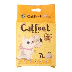 Catfeet 天然環保豆腐砂, 7L, 1袋, 原味