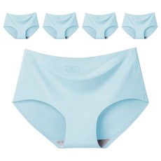冰絲內褲 Set 5件, 輕薄柔軟，穿著無感，吸濕排汗，洗後快乾, L, 藍色