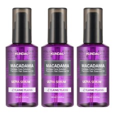 쿤달 마카다미아 울트라 헤어 세럼 일랑일랑향, 100ml, 3개