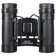 COMET 科美特 8 x 21迷你高清望遠鏡 折疊式眼罩 方便中心對焦 屈光度校正 配有手提袋、腕帶和鏡頭清潔布, 8倍, 1個