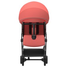 와이업 기내반입 지니 제로2 휴대용 유모차, 프레임(블랙), 시트(핑크), 캐노피(핑크)