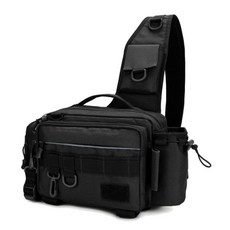 Market A軍事插扣釣魚包, 黑色的