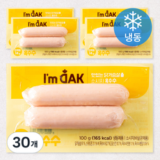 아임닭 맛있는 닭가슴살 소시지 옥수수 2개입 (냉동), 30개, 100g
