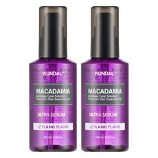 쿤달 울트라 세럼 헤어 에센스 일랑일랑향, 100ml, 2개
