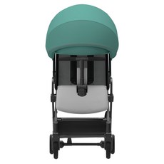 와이업 기내반입 지니 제로2 휴대용 유모차, 프레임(블랙), 시트(화이트), 캐노피(아쿠아)