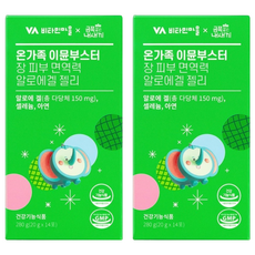 Vitamin Village 全家保健蘆薈果凍隨身包 14條入, 280g, 2個