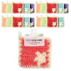 Young Star Namu Iyagi 亮片亞克力方形菜瓜布, 20個, 1入