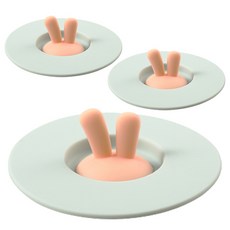 PARA:D Paradis 矽膠兔杯蓋薄荷, 3個, 1件