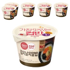 CJ Hetbahn 杯裝泡菜飛魚卵即食拌飯, 188克, 6入