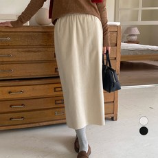 afinar 女款燈芯絨鬆緊帶長裙