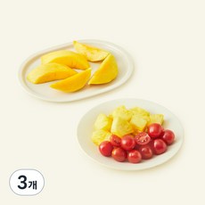 All바른농장 골라먹는 3색과일 파인애플 + 방울토마토 + 망고, 3개, 700g