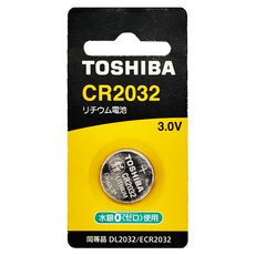 TOSHIBA 東芝 台灣公司貨 鈕扣電池 CR2032, 1個, 1入