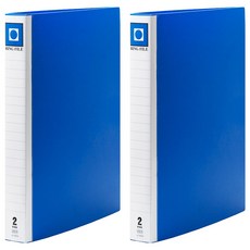 Lan CHYn 連勤牌文具 PP二孔1吋圓型夾 加厚板, 藍色, 2個